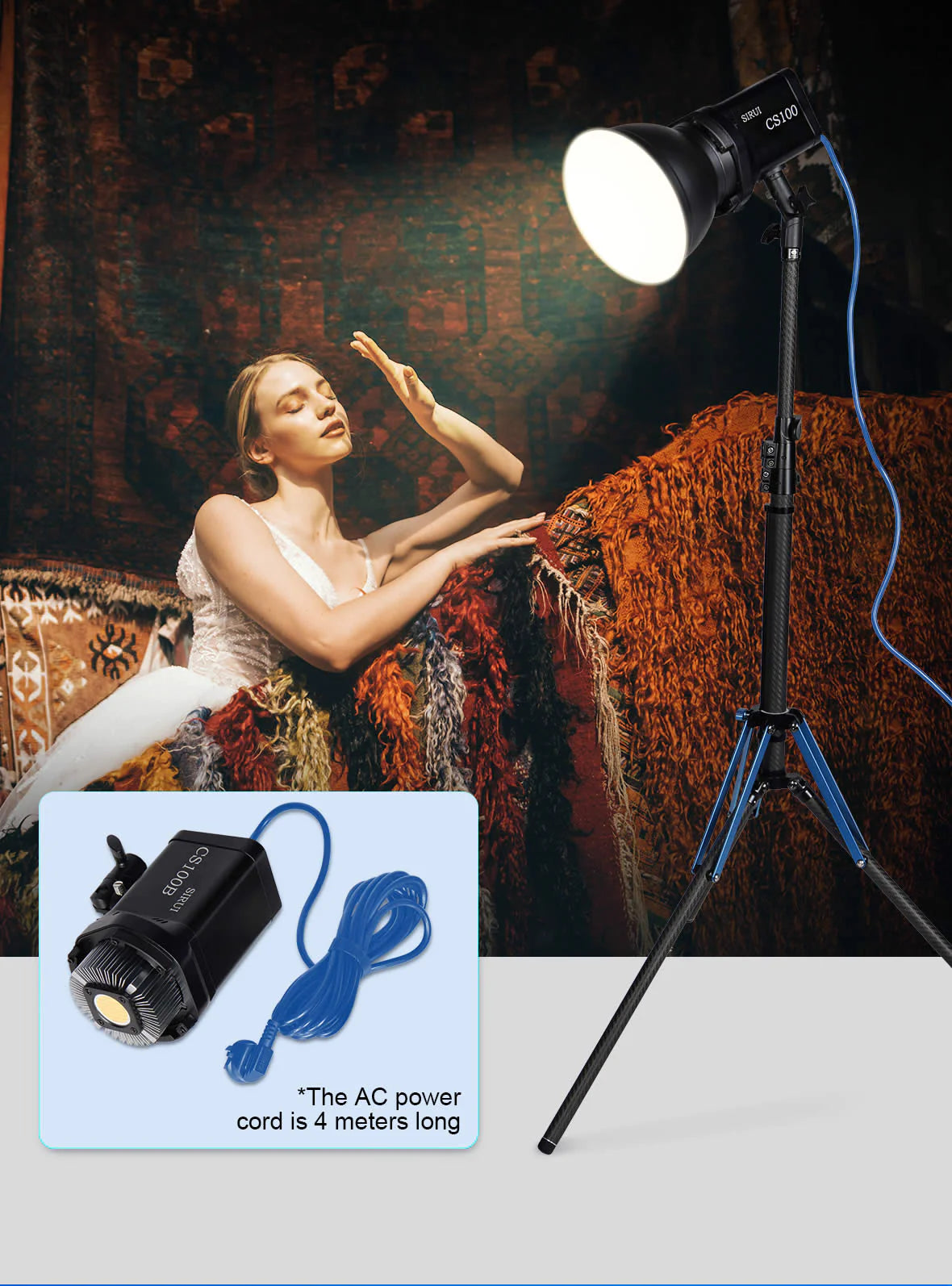 SIRUI 100W LED Monolight CS100 Daylight CS100B Bi-Color-15