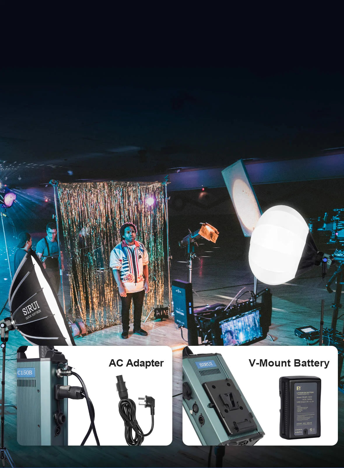 SIRUI Blaze Series 150W 300W Bi-Color Daylight LED Monolight -17