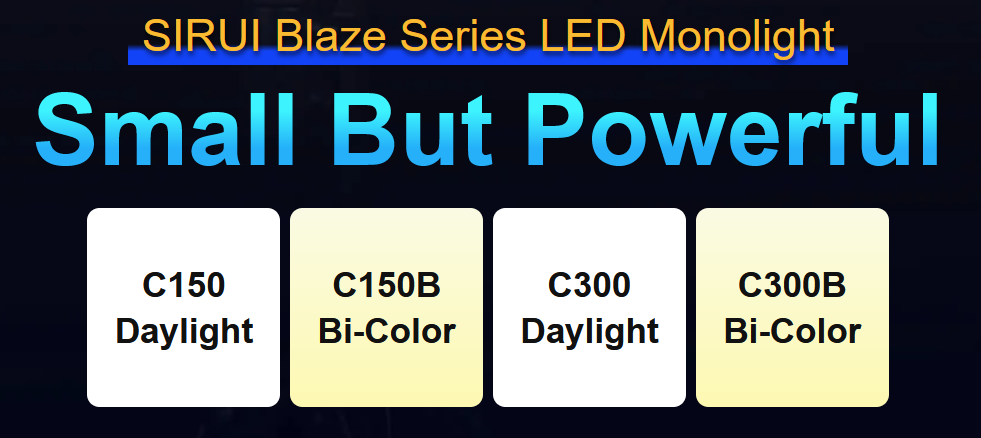SIRUI Blaze Series 150W 300W Bi-Color  Daylight LED Monolight -2