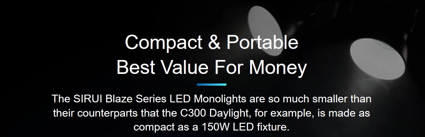 SIRUI Blaze Series 150W 300W Bi-Color Daylight LED Monolight -6