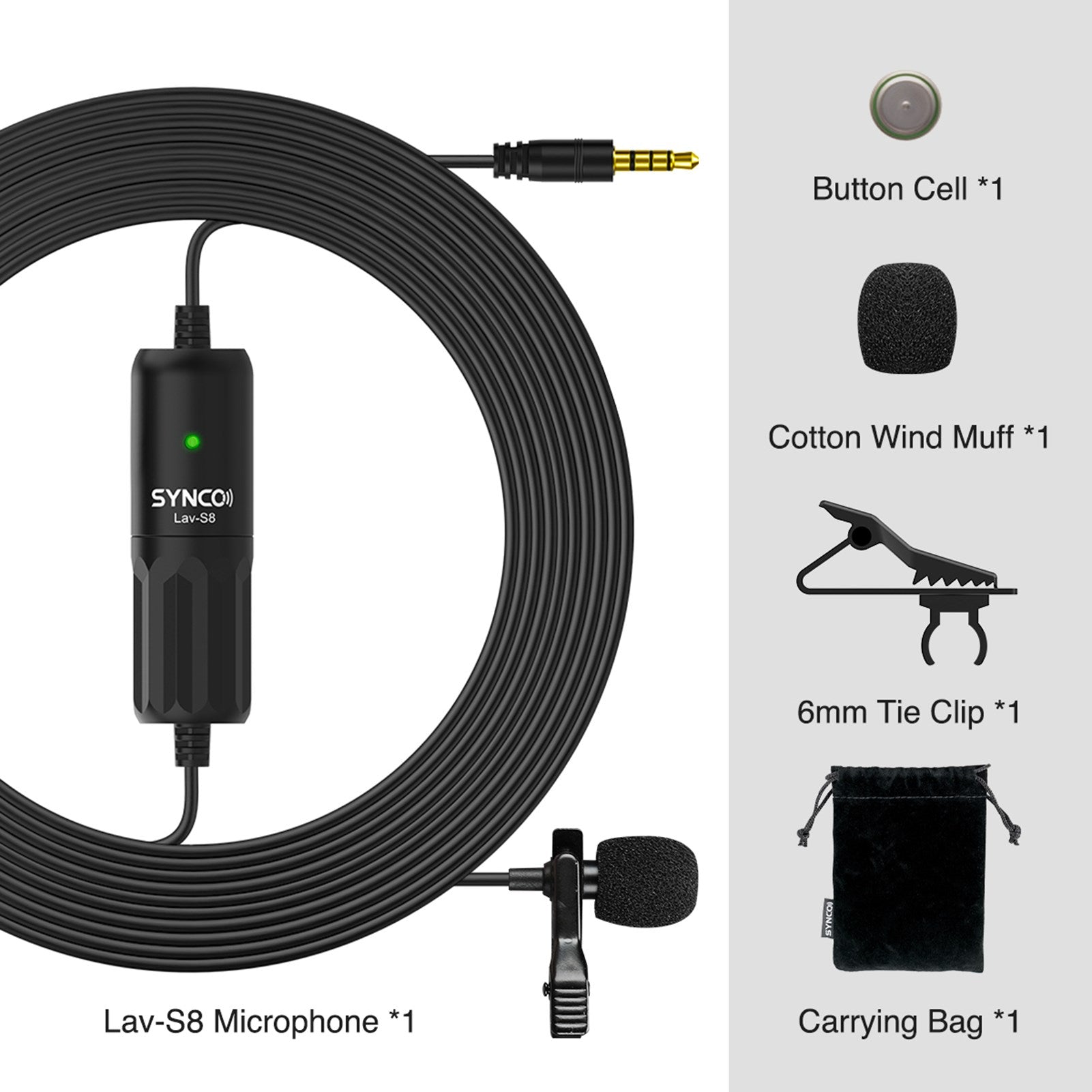 SYNCO S6M2 Condenser Lavalier Microphone