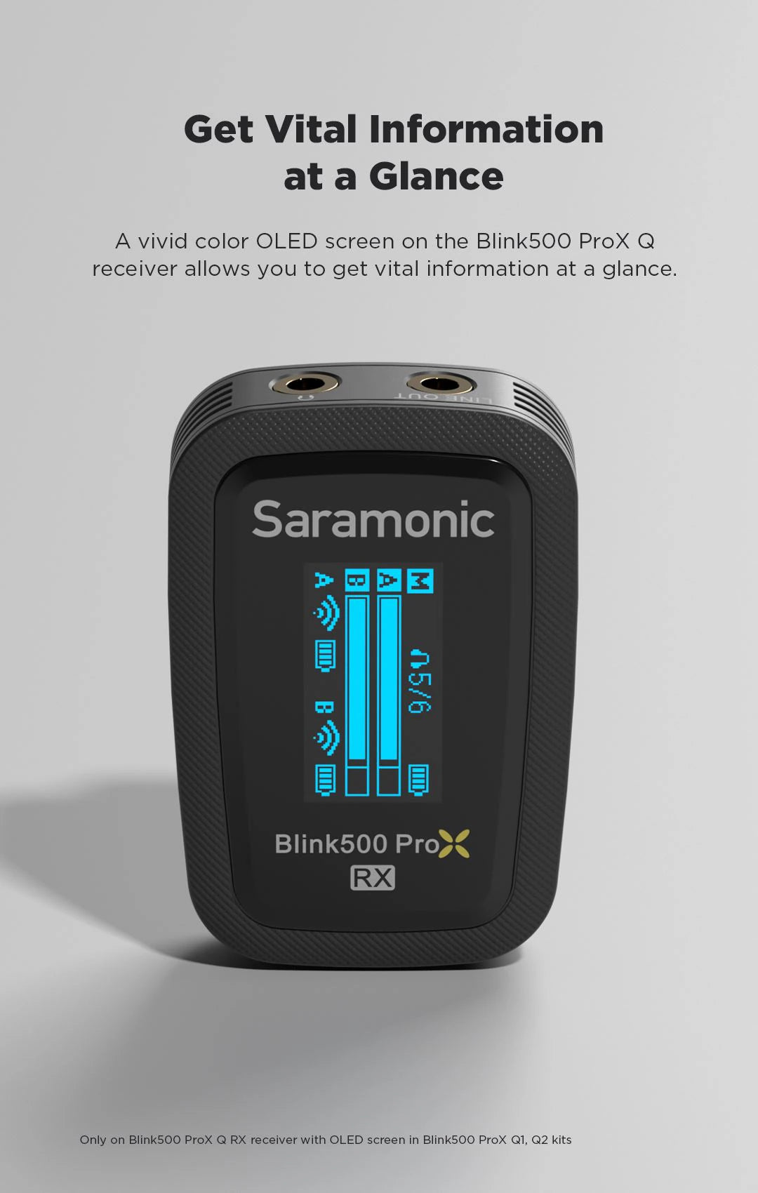 Saramonic Blink500 ProXQ 2.4GHZ Dual Channel wireless Microphone-9
