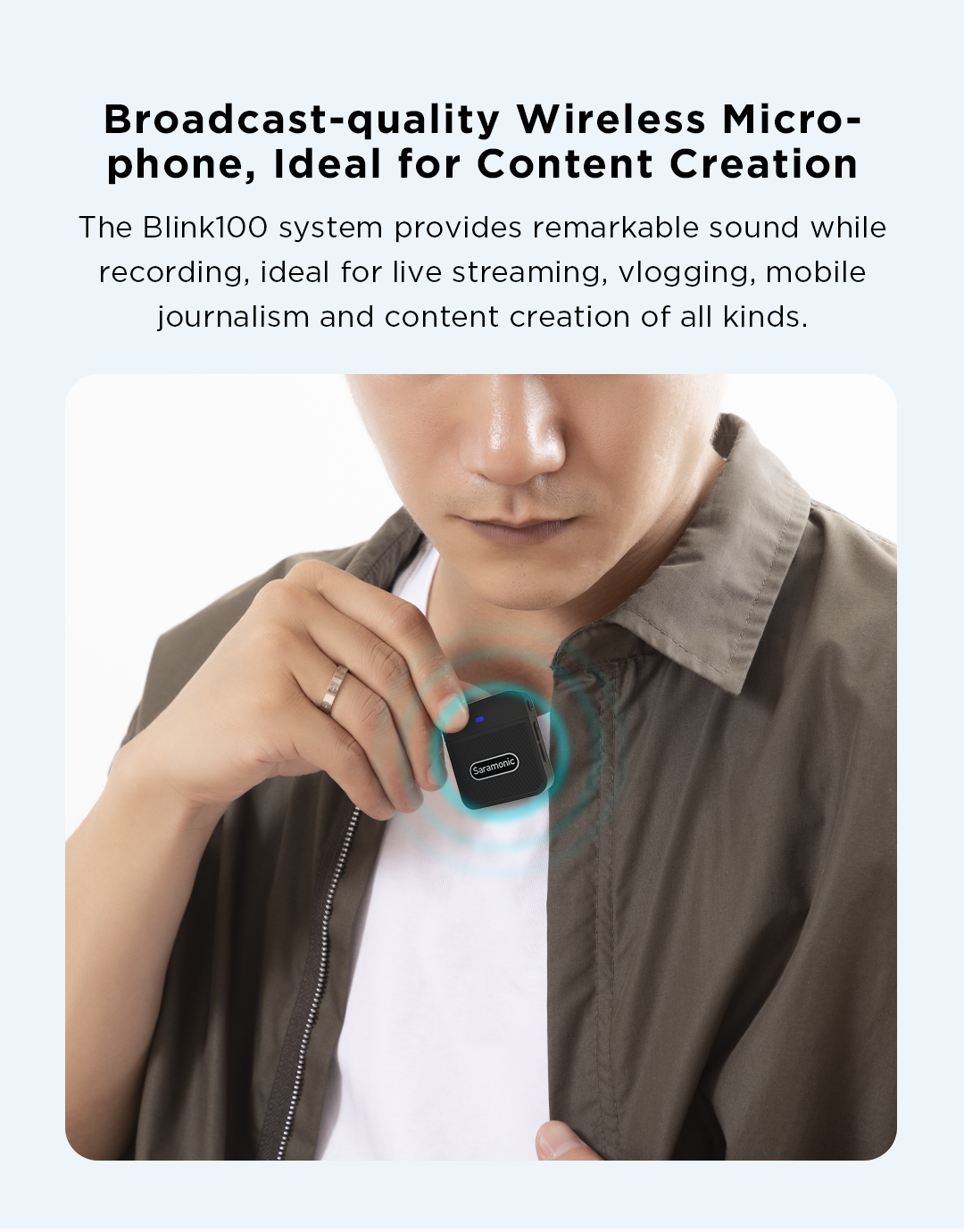 Saramonic Blink100 B1-B6 Dual-Channel Wireless Lavalier Microphone