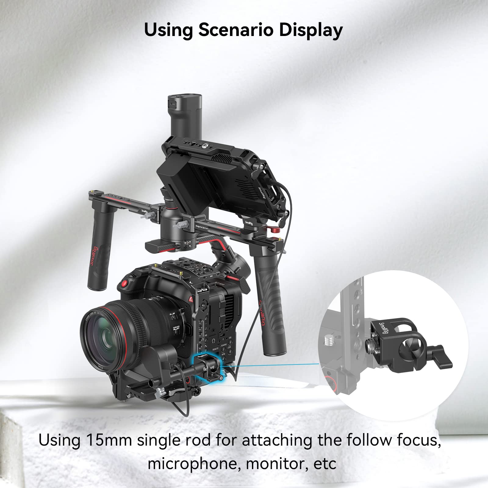 SmallRig 15mm ARRI Locating Single Rod Clamp 4171-6