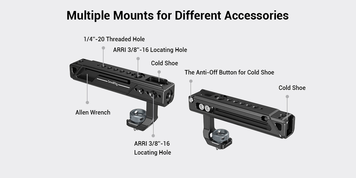 SmallRig Adjustable Top Handle (ARRI-Style Mount) 4153 -3