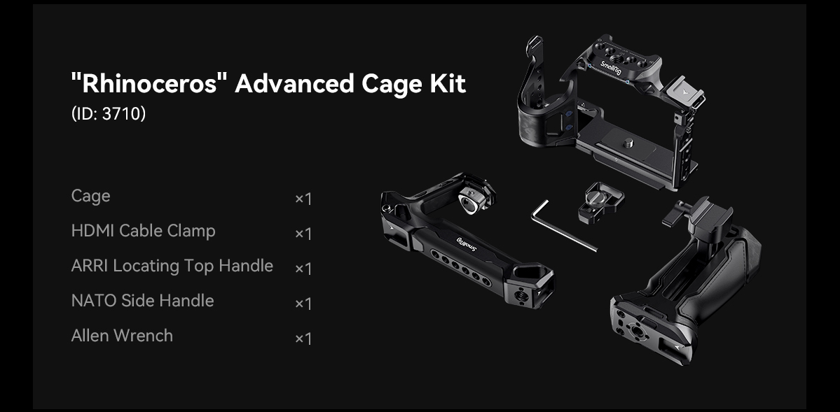 SmallRig  Advanced Cage Kit for Sony Alpha 7R V  Alpha 7 IV Alpha 7S III 3710-14