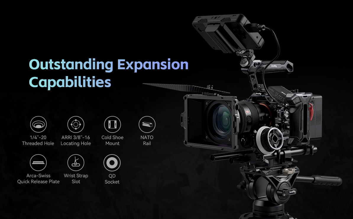 SmallRig Advanced Cage Kit for Sony Alpha 7R V Alpha 7 IV Alpha 7S III 3710-9