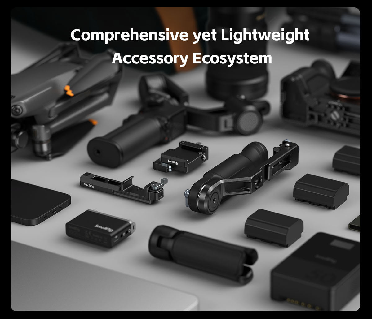 SmallRig Arca-Swiss Mount Plate,Extended vertical Arm for DJI RS 3 Mini -8