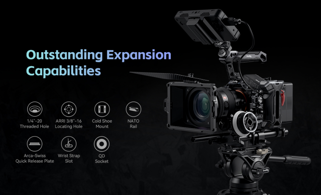 SmallRig Basic Cage Kit for Sony Alpha 7R V Alpha 7 IV Alpha 7S III 3708 -21