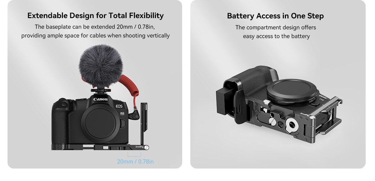 SmallRig Cage Accessory Ecosystem for Canon EOS R8 R50-8