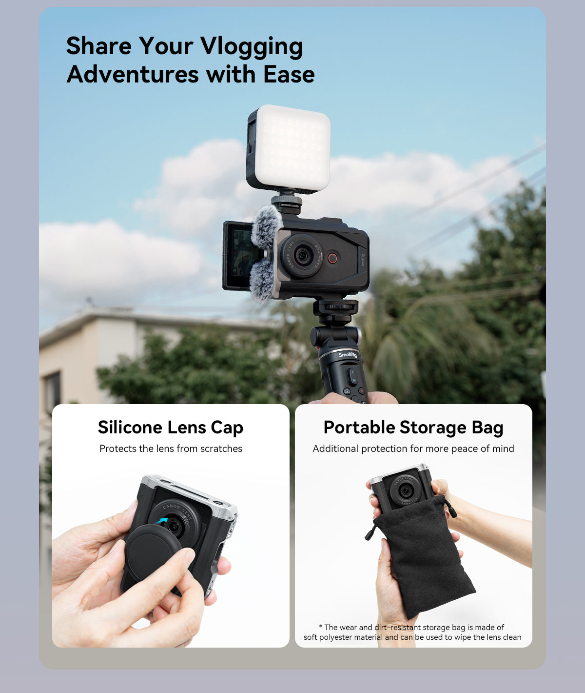 SmallRig Cage Kit for Canon PowerShot V10 4235 -7