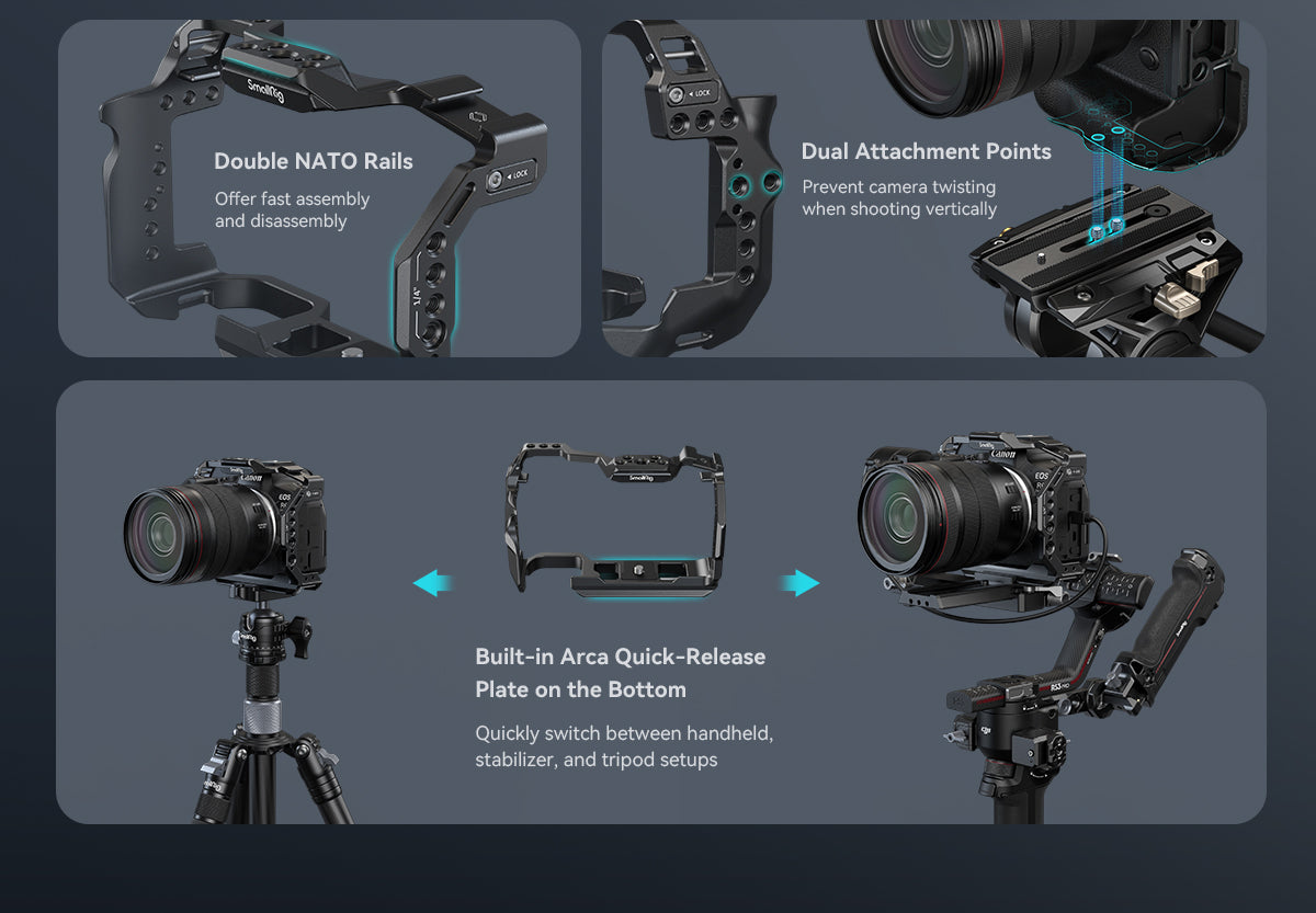 SmallRig Cage for Canon EOS R6 Mark II 4159 -4