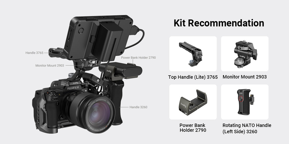 SmallRig Cage for FUJIFILM X-H2 X-H2S 3934 -9