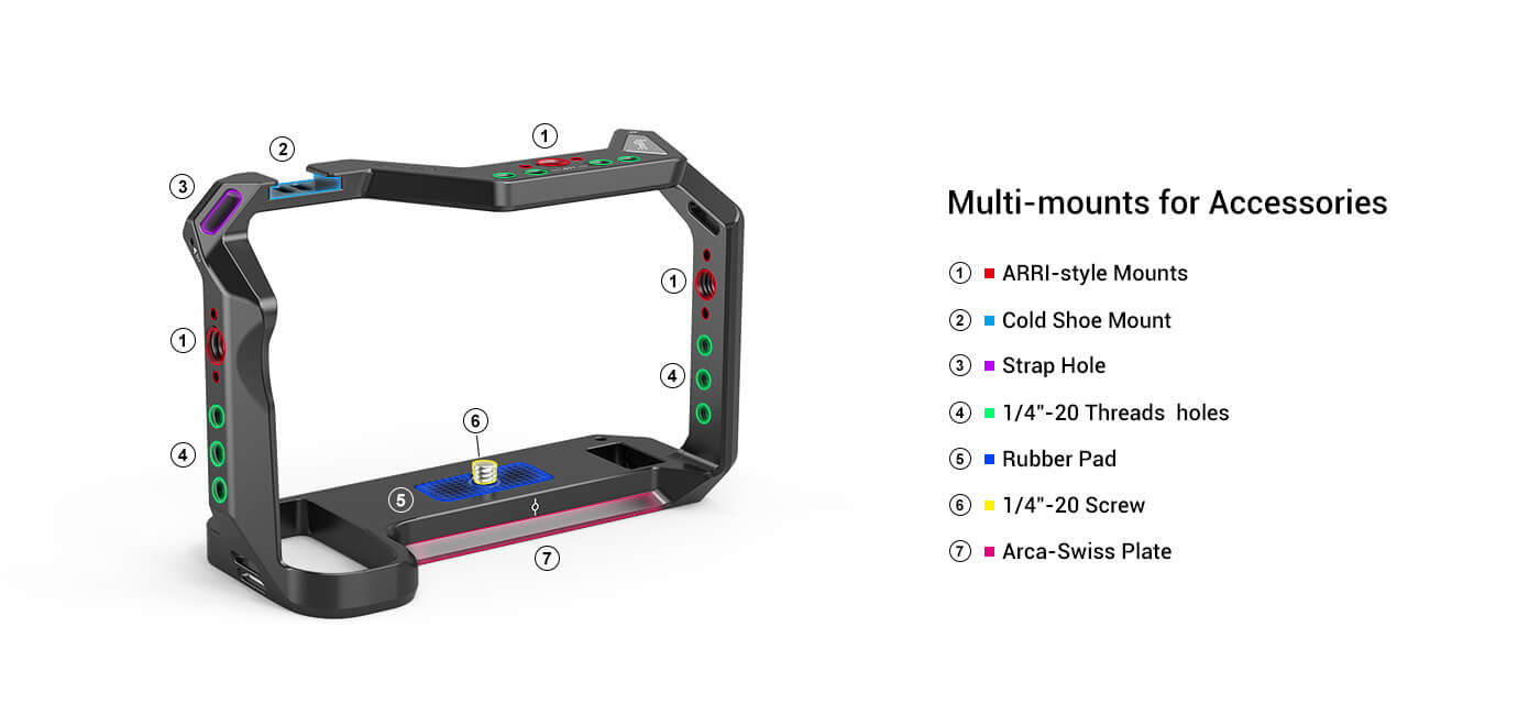 SmallRig Camera Cage for FUJIFILM X-S10 3087 -2