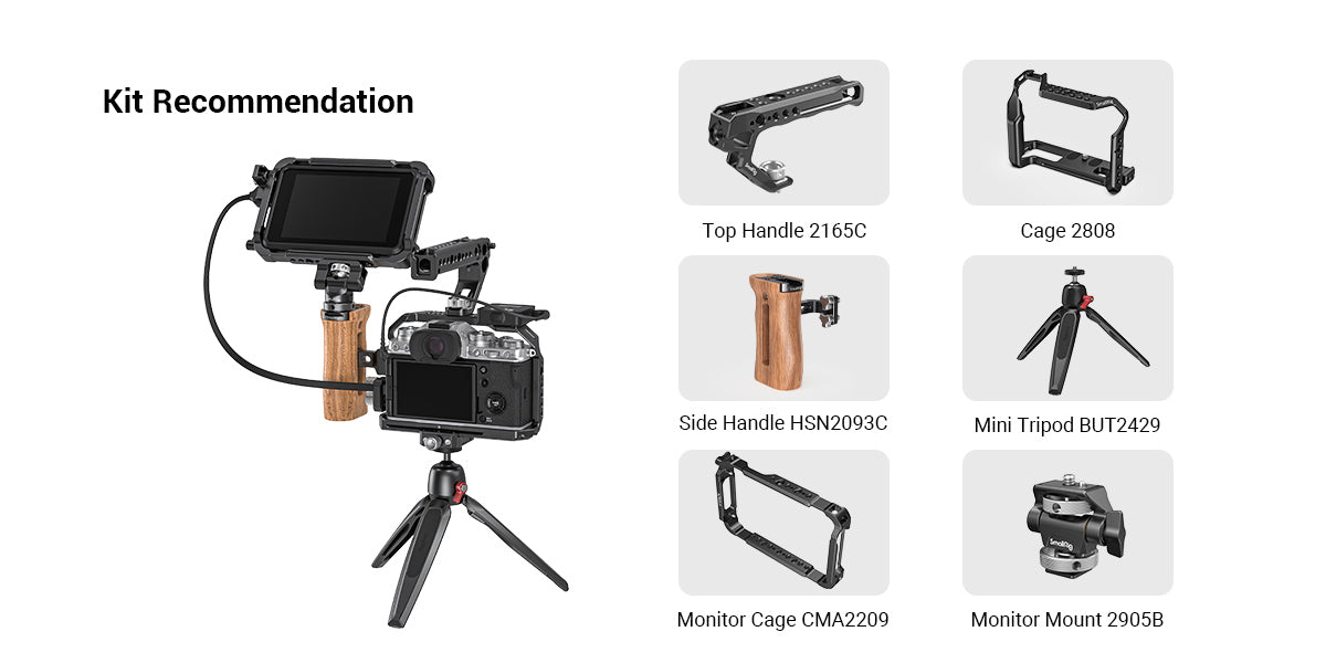 SmallRig Camera Cage for FUJIFILM X-T4 Camera CCF2808 -8
