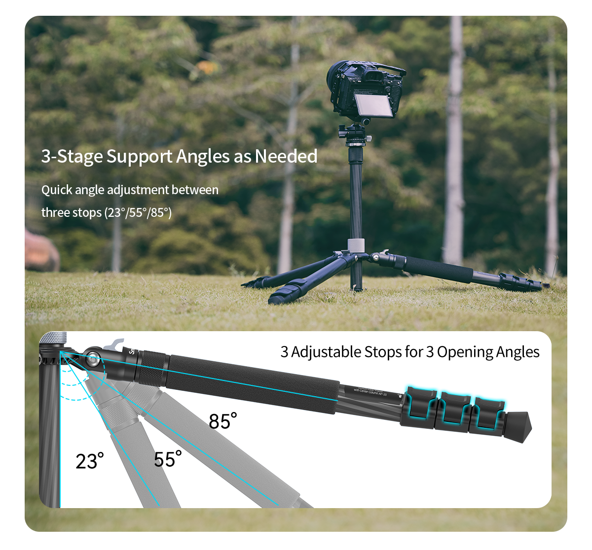 SmallRig Carbon Fiber Tripod AP-10 4060 -6