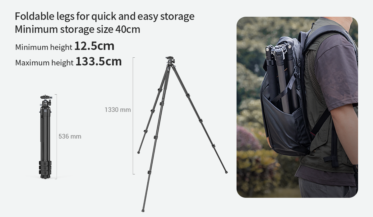 SmallRig Carbon Fiber Tripod AP-10 4060 -8