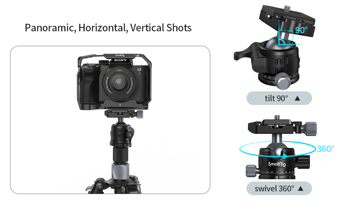 SmallRig Carbon Fiber Tripod with Center Column AP-20 4059-5