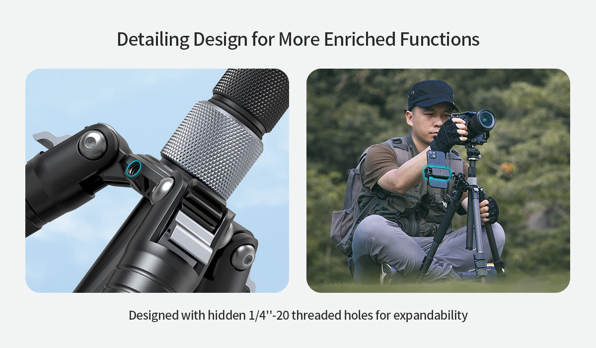 SmallRig Carbon Fiber Tripod with Center Column AP-20 4059-8