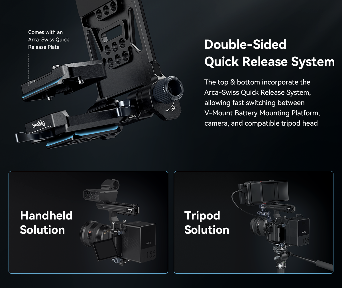 SmallRig Compact V-Mount Battery Mounting System 4064 4063-6