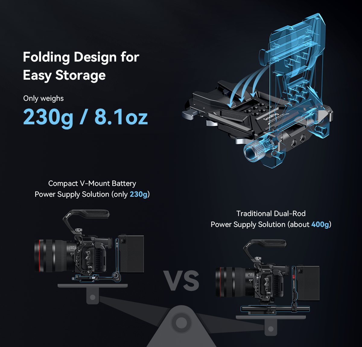 SmallRig Compact V-Mount Battery Mounting System 4064 4063-7