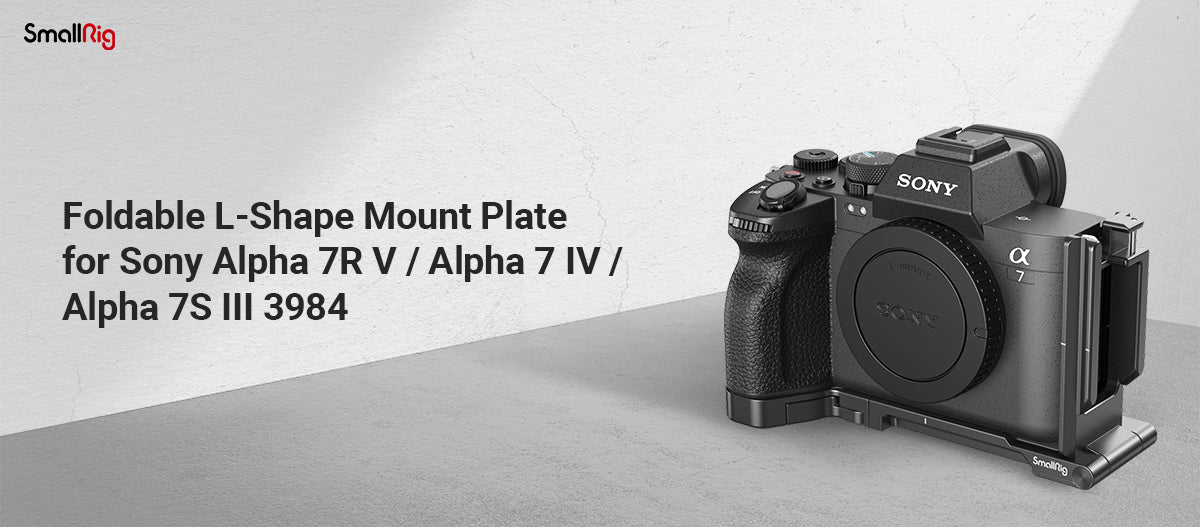 SmallRig Foldable L-Shape Mount Plate for Sony Alpha 7R V Alpha 7 IV Alpha 7S III 3984 -1
