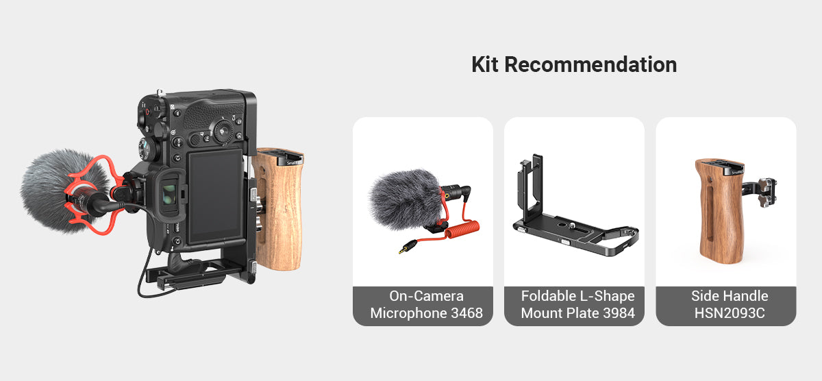 SmallRig Foldable L-Shape Mount Plate for Sony Alpha 7R V Alpha 7 IV Alpha 7S III 3984 -7