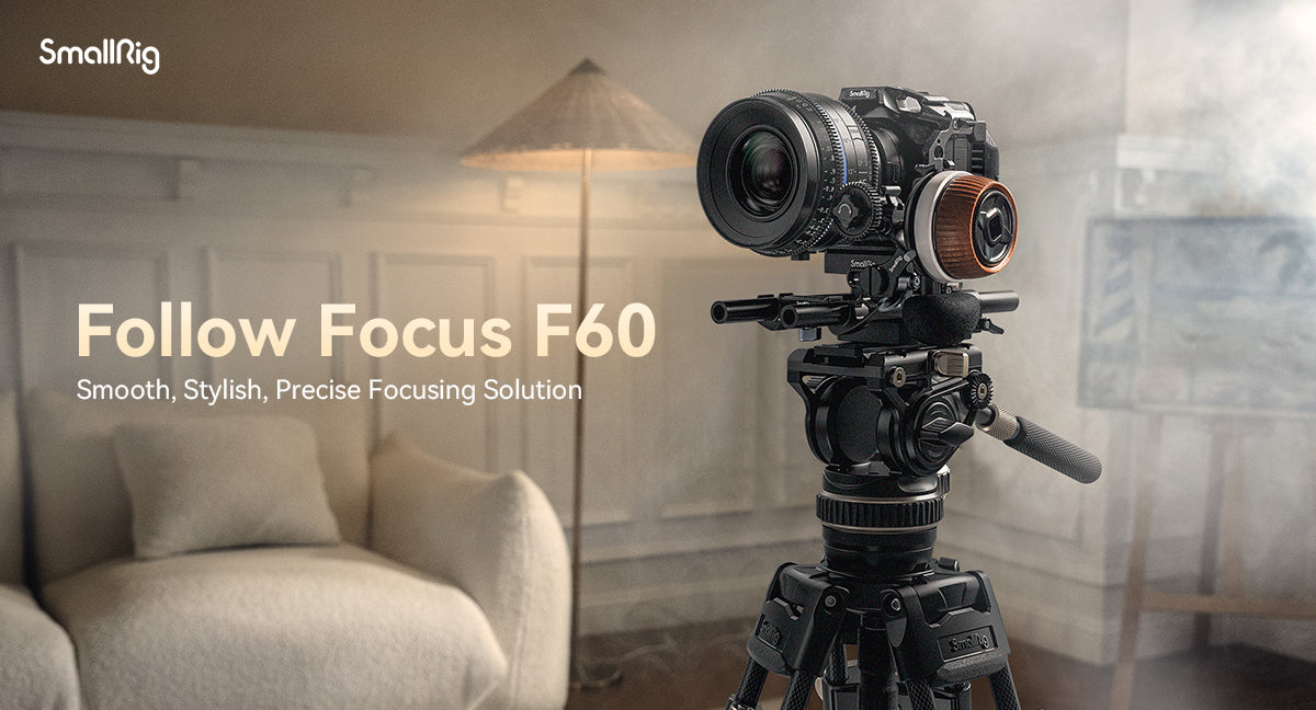 SmallRig Follow Focus F60 Smooth,Stylish,Precise Focusing Solution 3850-1