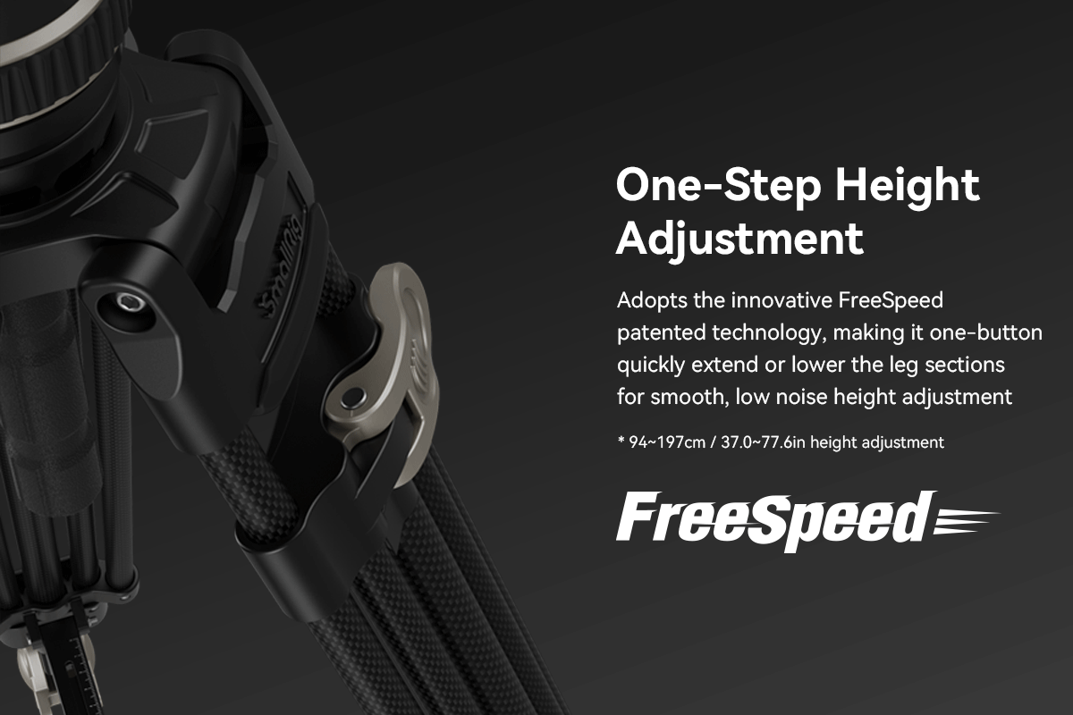 SmallRig FreeBlazer Heavy-Duty Carbon Fiber Tripod Kit AD-100 3989-3