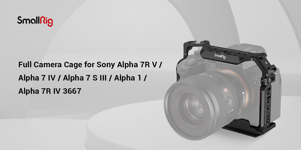 SmallRig Full Camera Cage for Sony Alpha 7R V Alpha 7 IV Alpha 7 S III Alpha 1 Alpha 7R IV 3667B-1