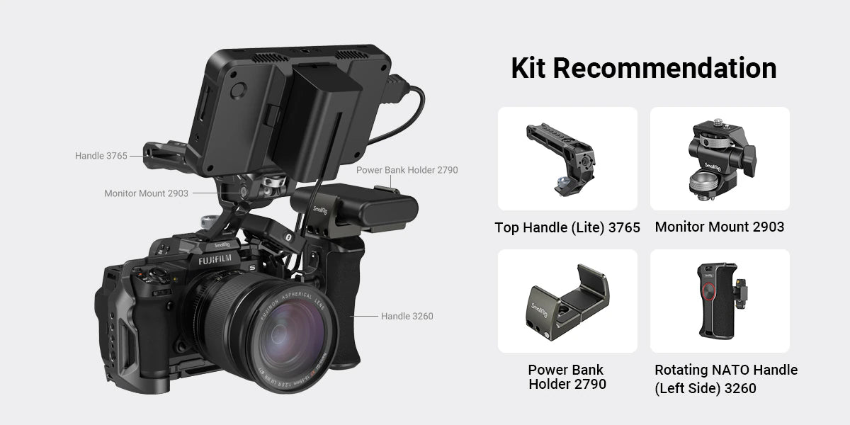 SmallRig Handheld Cage Kit for FUJIFILM X-H2 X-H2S 4097-10