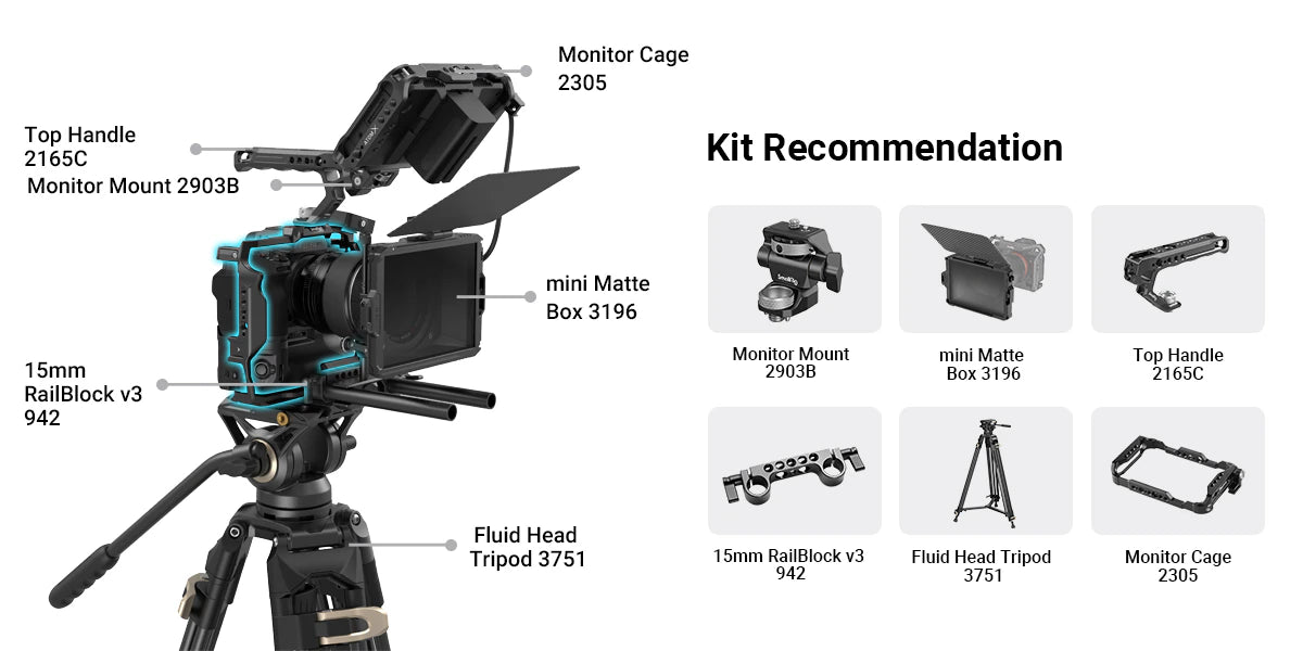 SmallRig Handheld Cage Kit for FUJIFILM X-H2  X-H2S 4097-20