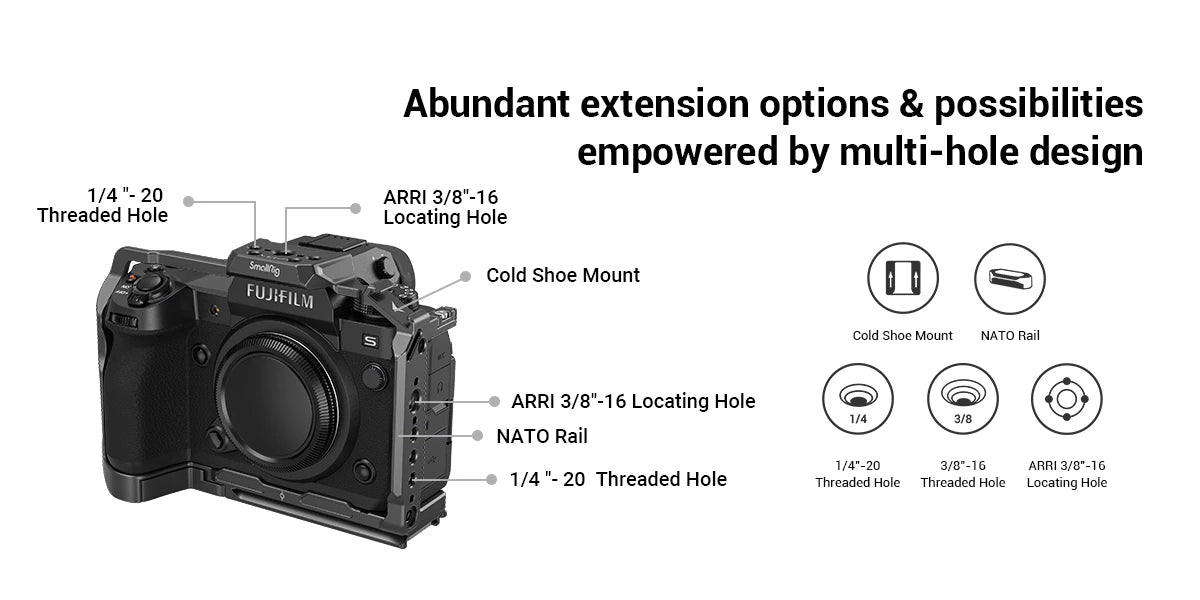 SmallRig Handheld Cage Kit for FUJIFILM X-H2  X-H2S 4097-5