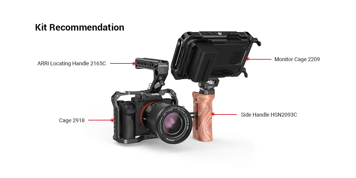 SmallRig Light Camera Cage for Sony A7 III A7R III A9 2918 -7