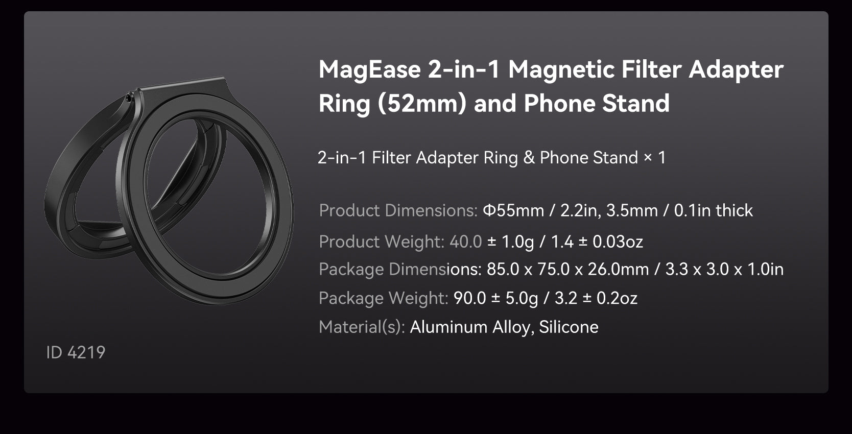 SmallRig MagEase 52mm Magnetic Filter Series-15
