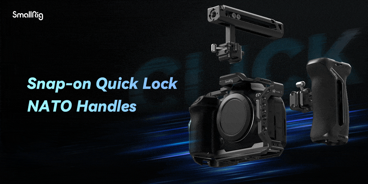 SmallRig Snap-on Quick Lock NATO Side Handle 4017 Top Handle 4175-1