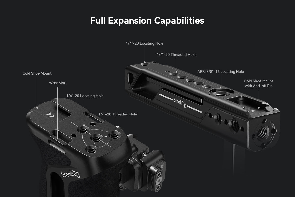 SmallRig Snap-on Quick Lock NATO Side Handle 4017 Top Handle 4175-5