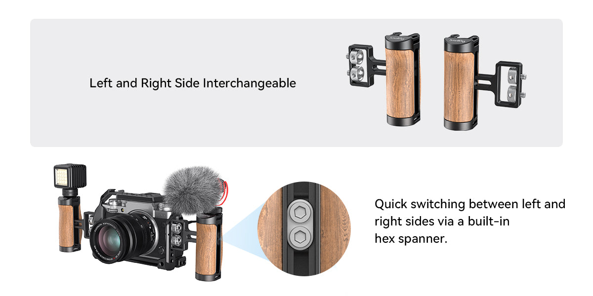 SmallRig Wooden Mini Side Handle 2913 -4