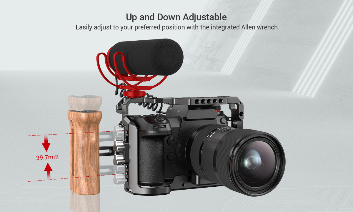 SmallRig Wooden Universal Side Handle HSN2093C -4