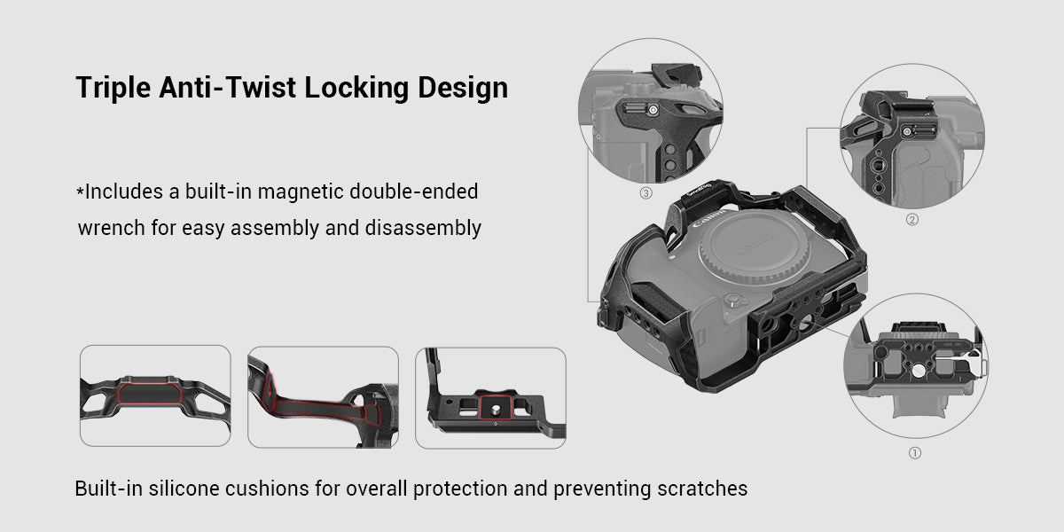 SmallRig “Black Mamba” Cage for Canon EOS R7 4003 -6