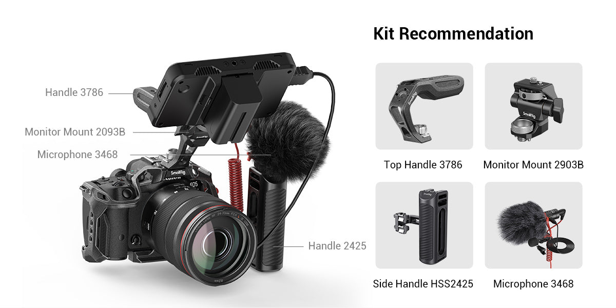 SmallRig “Black Mamba” Cage for Canon EOS R7 4003 -9