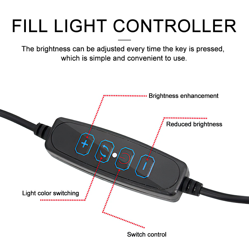 TRAVOR 20cm Ring Lamp Selfie Fill Ring Light