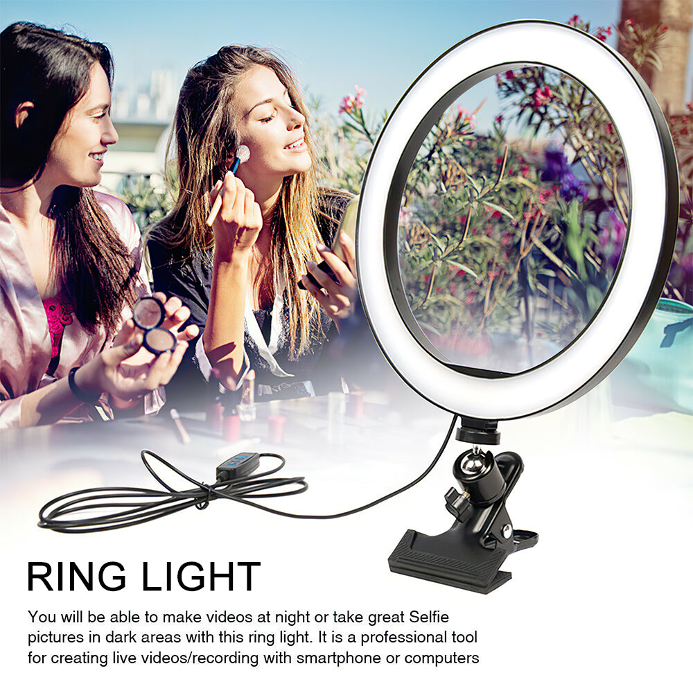 TRAVOR 20cm Ring Lamp Selfie Fill Ring Light