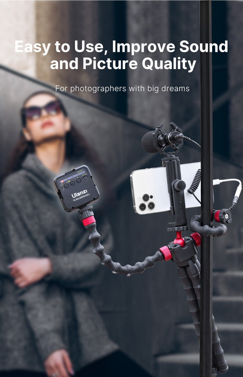 Ulanzi Flexible Smartphone Octopus Tripod Vlog Kit