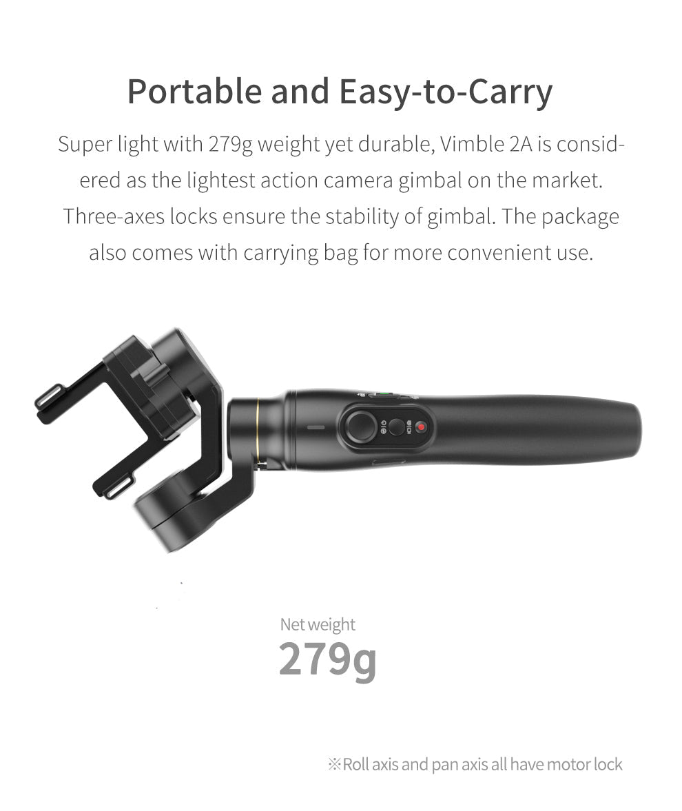 Feiyu Vimble 2A 3-Axis Handheld Gimbal Action Camera