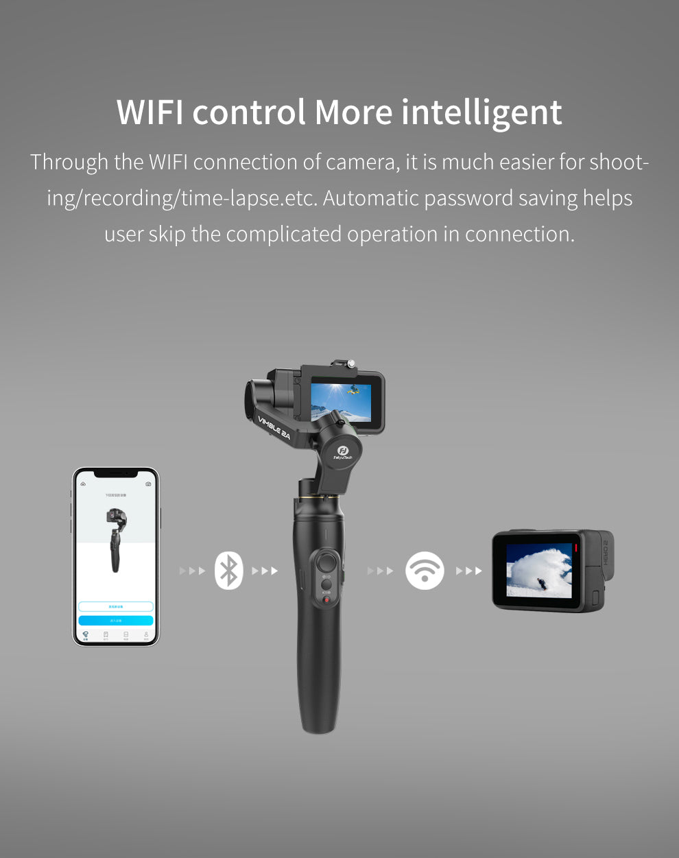 Feiyu Vimble 2A 3-Axis Handheld Gimbal Action Camera
