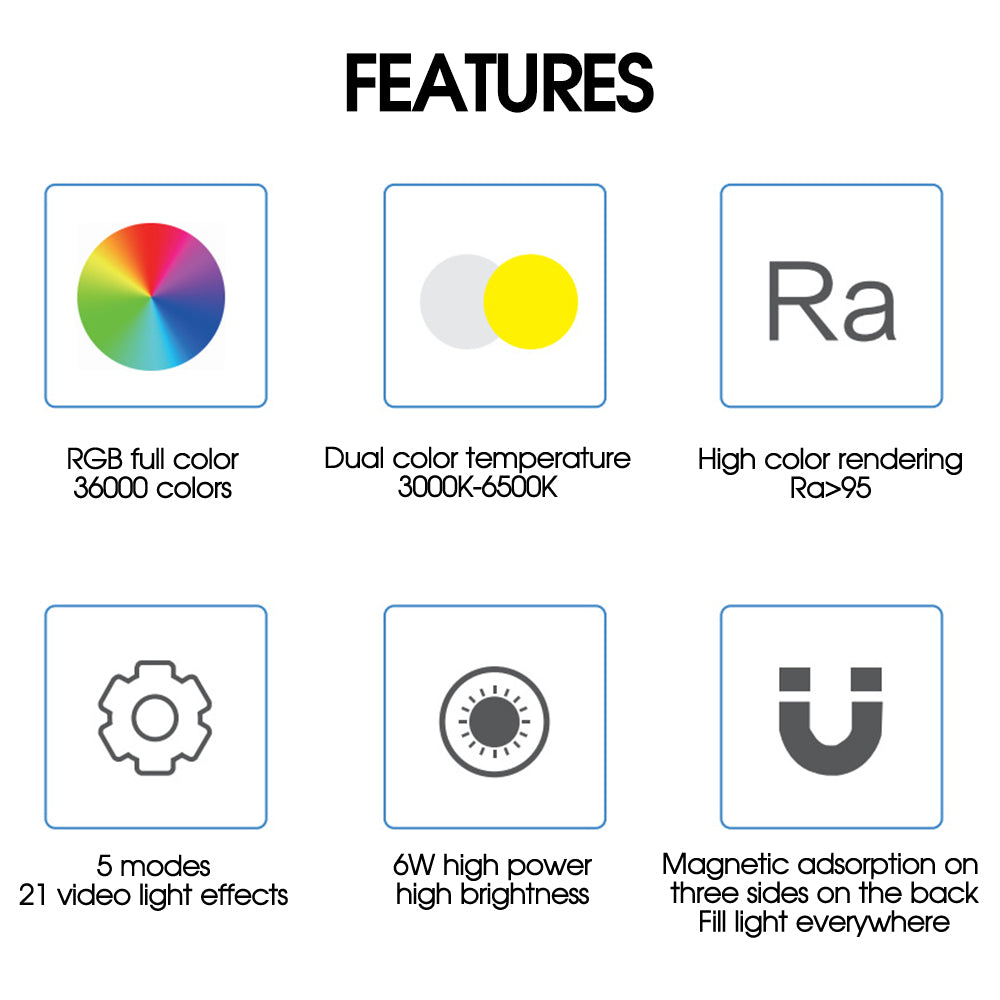 TRAVOR Handheld LED Photography Stick Light Wand