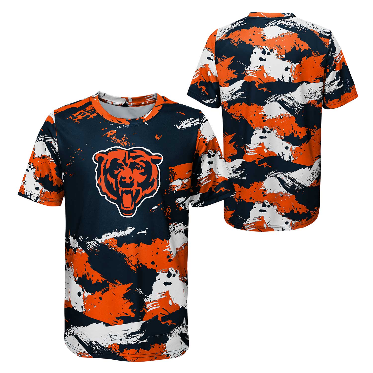 Chicago Bears Youth Team Camo Dri Tek Performance T-Shirt
