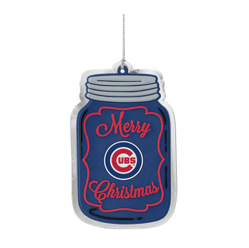 Chicago Cubs Mason Jar Ornament