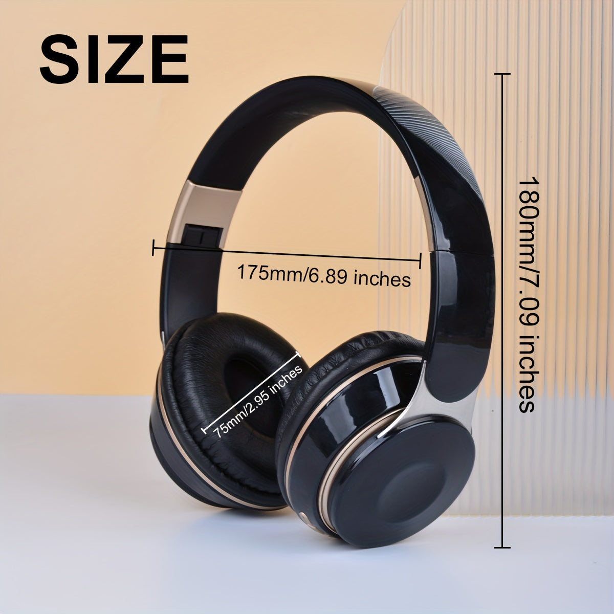 Wireless Over-Ear Headphones with Stereo Sound and Heavy Bass